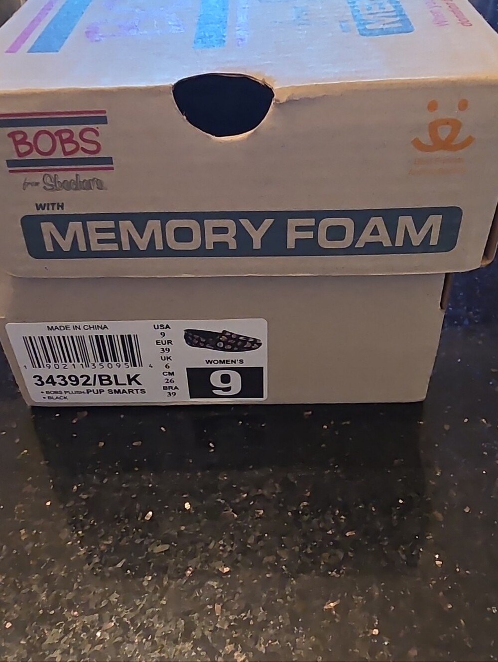 Women's Black Memory Foam Slip-On Shoes - Picture 6 of 7